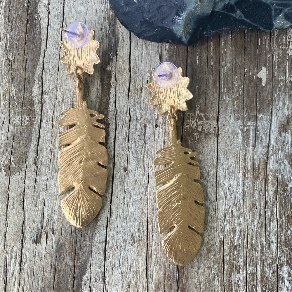 Free People Straight as An Arrow Earrings in Blue - Picture 6 of 6